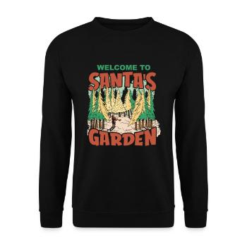 Jardin jardinier amateur Noël dans le jardin - Sweat-shirt Unisexe - noir - Devant - Alina (178cm) & Michal (187cm)