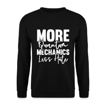 Physics Phyker Funny Quantum Physics - Unisex Sweatshirt - black - Front - Alina (178cm) & Michal (187cm)