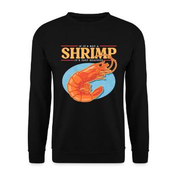 Krabben Garnelen Krabbenliebhaber Krabbe Geschenk - Unisex Pullover - Schwarz - Vorne - Alina (178cm) & Michal (187cm)