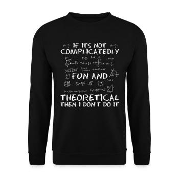 Physics Physicists Quantum Physics - Unisex Sweatshirt - black - Front - Alina (178cm) & Michal (187cm)
