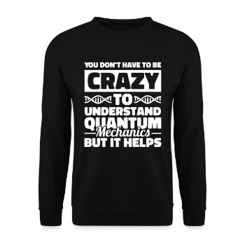 Physics Physicists Quantum Physics - Unisex Sweatshirt - black - Front - Alina (178cm) & Michal (187cm)