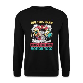 Physics Phyker Funny Quantum Physics - Unisex Sweatshirt - black - Front - Alina (178cm) & Michal (187cm)