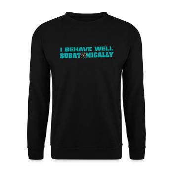 Physics Phyker Funny Quantum Physics - Unisex Sweatshirt - black - Front - Alina (178cm) & Michal (187cm)