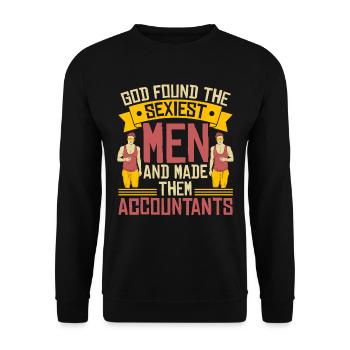 Accountant Tax Advisor Humor Sexy Accountant - Unisex Sweatshirt - black - Front - Alina (178cm) & Michal (187cm)