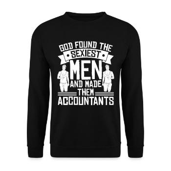 Comptable Conseiller fiscal Sexy Comptable - Sweat-shirt Unisexe - noir - Devant - Alina (178cm) & Michal (187cm)