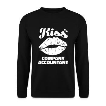 Comptable Conseiller fiscal Sexy Comptable - Sweat-shirt Unisexe - noir - Devant - Alina (178cm) & Michal (187cm)