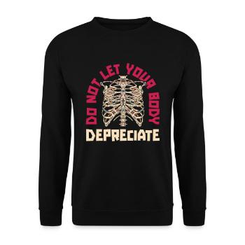 Comptable Conseiller fiscal Lustig - Sweat-shirt Unisexe - noir - Devant - Alina (178cm) & Michal (187cm)
