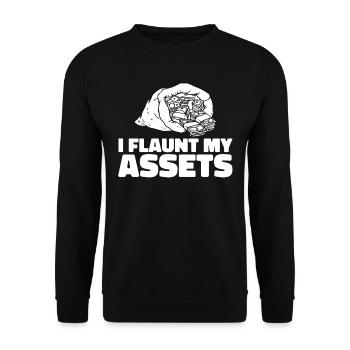 Accountant Tax Advisor Sexy Accountant - Unisex Sweatshirt - black - Front - Alina (178cm) & Michal (187cm)