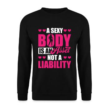 Buchhalter Steuerberater Anlage - Unisex Pullover - Schwarz - Vorne - Alina (178cm) & Michal (187cm)