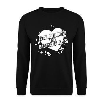 Comptable Conseiller fiscal Lustig - Sweat-shirt Unisexe - noir - Devant - Alina (178cm) & Michal (187cm)