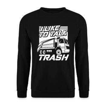 Truck Driver Trucker Truck Driver Funny - Unisex Sweatshirt - black - Front - Alina (178cm) & Michal (187cm)
