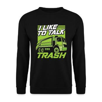 Truck Driver Trucker Truck Driver Funny - Unisex Sweatshirt - black - Front - Alina (178cm) & Michal (187cm)