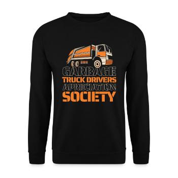 Truck Driver Trucker Truck Driver Funny - Unisex Sweatshirt - black - Front - Alina (178cm) & Michal (187cm)