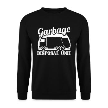 Truck Driver Trucker Truck Driver Disposal - Unisex Sweatshirt - black - Front - Alina (178cm) & Michal (187cm)
