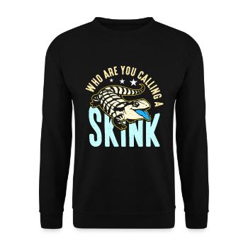 Skinks Who Are You Calling A Skink Reptile Owner - Unisex Pullover - Schwarz - Vorne - Alina (178cm) & Michal (187cm)