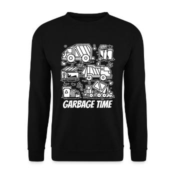 Truck Driver Trucker Truck Driver Funny - Unisex Sweatshirt - black - Front - Alina (178cm) & Michal (187cm)