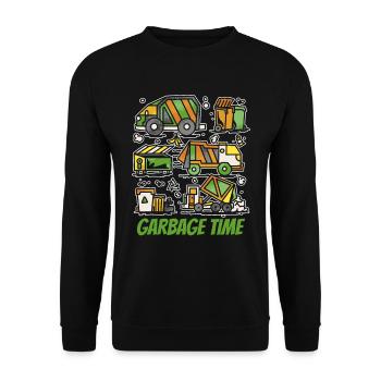 Truck Driver Trucker Truck Driver Funny - Unisex Sweatshirt - black - Front - Alina (178cm) & Michal (187cm)