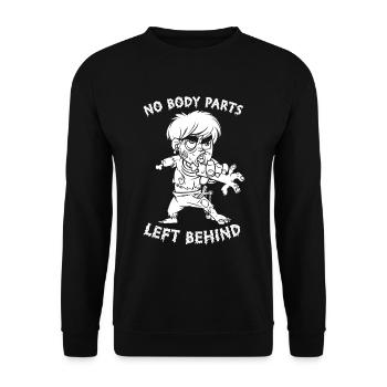 Zombie Halloween - Unisex Sweatshirt - black - Front - Alina (178cm) & Michal (187cm)