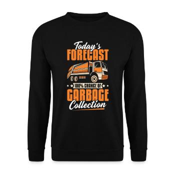 Truck Driver Trucker Truck Driver Prediction - Unisex Sweatshirt - black - Front - Alina (178cm) & Michal (187cm)