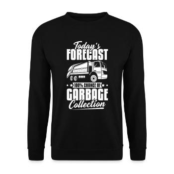 Truck Driver Trucker Truck Driver Funny - Unisex Sweatshirt - black - Front - Alina (178cm) & Michal (187cm)