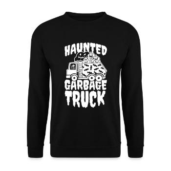 Lkw Fahrer Trucker Lastwagenfahrer Lustig - Unisex Pullover - Schwarz - Vorne - Alina (178cm) & Michal (187cm)