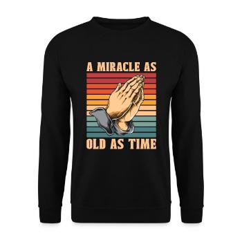 Christ Christianisme Prière - Sweat-shirt Unisexe - noir - Devant - Alina (178cm) & Michal (187cm)