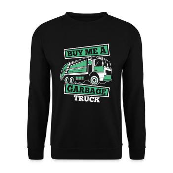 Truck Driver Trucker Truck Driver Funny - Unisex Sweatshirt - black - Front - Alina (178cm) & Michal (187cm)