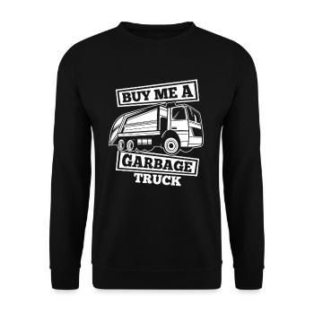 Truck Driver Trucker Truck Driver Funny - Unisex Sweatshirt - black - Front - Alina (178cm) & Michal (187cm)