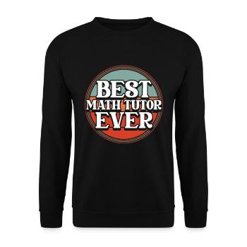 Math Teacher Math Teacher Math Tutor - Unisex Sweatshirt - black - Front - Alina (178cm) & Michal (187cm)