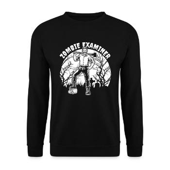 Zombie Halloween - Unisex Sweatshirt - black - Front - Alina (178cm) & Michal (187cm)