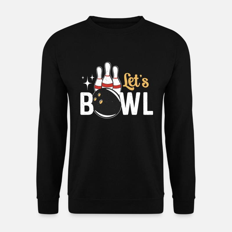Alley Bowling Let's Bowl Ninepins Bowling Player - Unisex Pullover - Schwarz