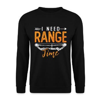 Sports cibles J’ai besoin de temps de tir sportif - Sweat-shirt Unisexe - noir - Devant - Alina (178cm) & Michal (187cm)