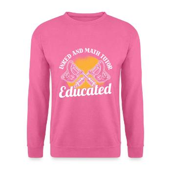 Mathelehrer Mathe Lehrer Tätowierung - Unisex Pullover - Pink - Vorne