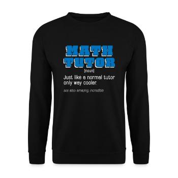 Math Teacher Math Teacher Tutor - Unisex Sweatshirt - black - Front - Alina (178cm) & Michal (187cm)