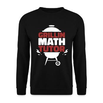 Professeur de mathématiques Professeur de mathématiques Grill - Sweat-shirt Unisexe - noir - Devant - Alina (178cm) & Michal (187cm)