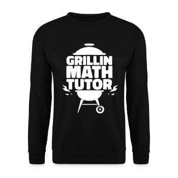 Professeur de mathématiques Professeur de mathématiques Grill - Sweat-shirt Unisexe - noir - Devant - Alina (178cm) & Michal (187cm)