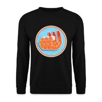 Crabe Crevette Crabe Lover Crabe Cadeau - Sweat-shirt Unisexe - noir - Devant - Alina (178cm) & Michal (187cm)