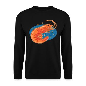 Crevette crabe, amoureux du crabe, cadeau de crabe - Sweat-shirt Unisexe - noir - Devant - Alina (178cm) & Michal (187cm)