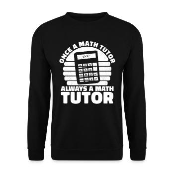 Mathelehrer Mathe Lehrer Lustig - Unisex Pullover - Schwarz - Vorne - Alina (178cm) & Michal (187cm)