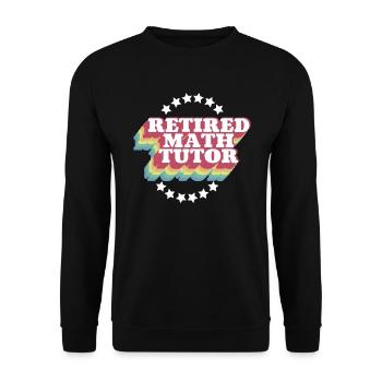 Math Teacher Math Teacher Math Tutor - Unisex Sweatshirt - black - Front - Alina (178cm) & Michal (187cm)