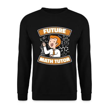 Math Teacher Math Teacher Math Tutor - Unisex Sweatshirt - black - Front - Alina (178cm) & Michal (187cm)