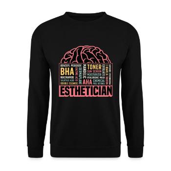 Esthéticienne Esthéticienne Soins de la peau Cosmétologue - Sweat-shirt Unisexe - noir - Devant - Alina (178cm) & Michal (187cm)