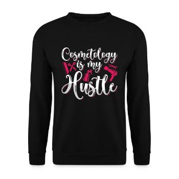 Cosmetology Is My Hustle Makeup Artist Hairdresser - Unisex Sweatshirt - black - Front - Alina (178cm) & Michal (187cm)