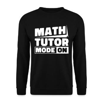 Math Teacher Math Teacher Math Tutor - Unisex Sweatshirt - black - Front - Alina (178cm) & Michal (187cm)