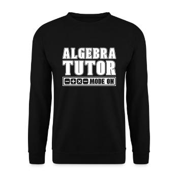 Math Teacher Math Teacher Algebra - Unisex Sweatshirt - black - Front - Alina (178cm) & Michal (187cm)