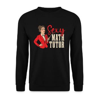 Professeur de maths Professeur de maths sexy - Sweat-shirt Unisexe - noir - Devant - Alina (178cm) & Michal (187cm)