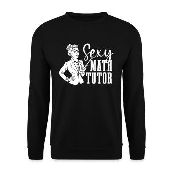 Professeur de maths Professeur de maths sexy - Sweat-shirt Unisexe - noir - Devant - Alina (178cm) & Michal (187cm)