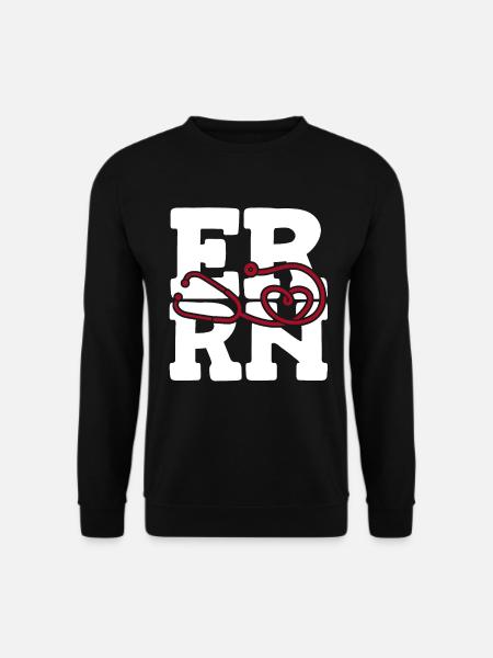 Nurse Heart Emergency Nurse - Unisex Sweatshirt - black