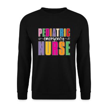 Krankenschwester Pflege Notfall Krankenschwester - Unisex Pullover - Schwarz - Vorne - Alina (178cm) & Michal (187cm)