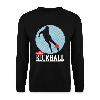 Kickball Kickball Player Kickballer Cadeau - Sweat-shirt Unisexe - noir - Devant - Alina (178cm) & Michal (187cm)